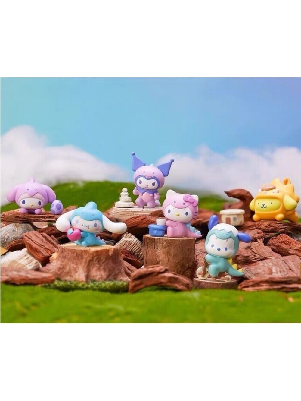 Sanrio Characters Dinosaur Costume Series Lioh Toys Mini-Figure CASE of 12